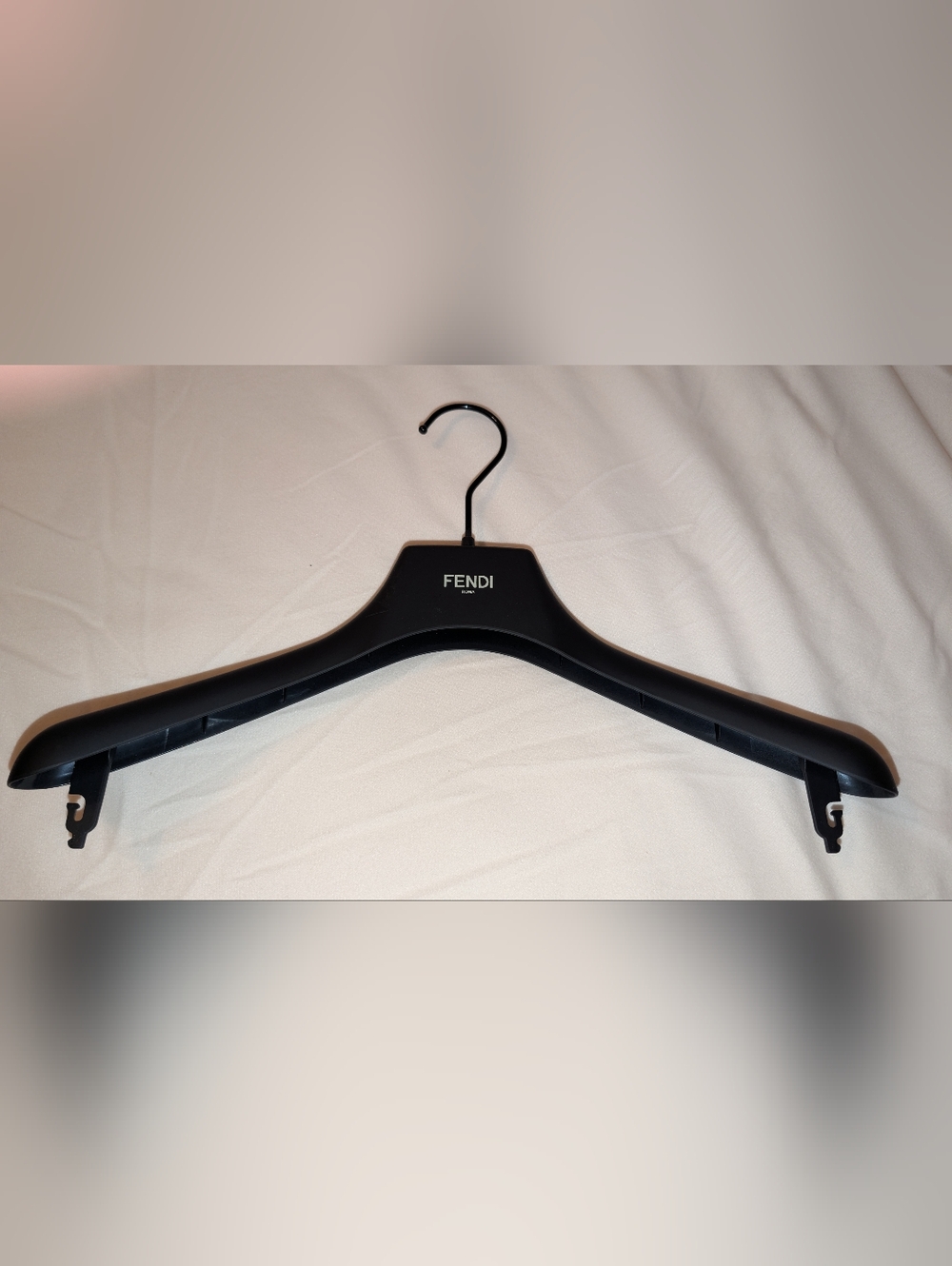 Fendi Logo Clothing Hanger Black 15" New